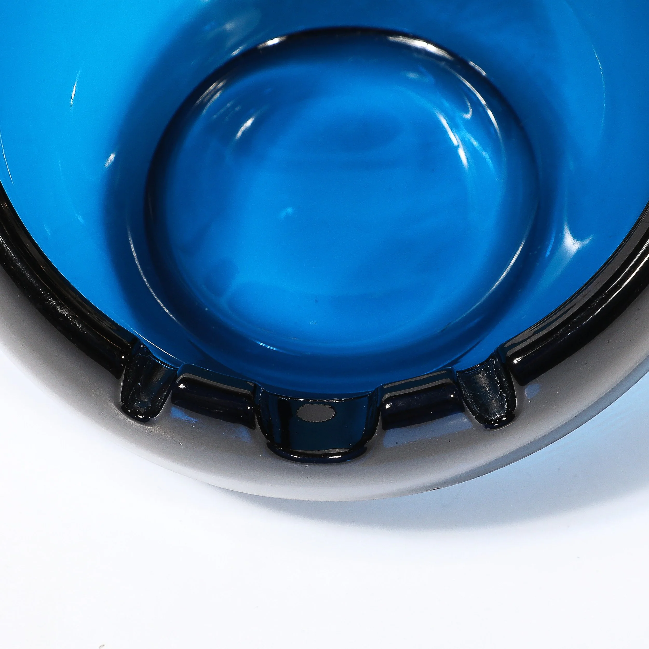 Mid-Century Modernist Hand-Blown Murano Cobalt Blue Glass